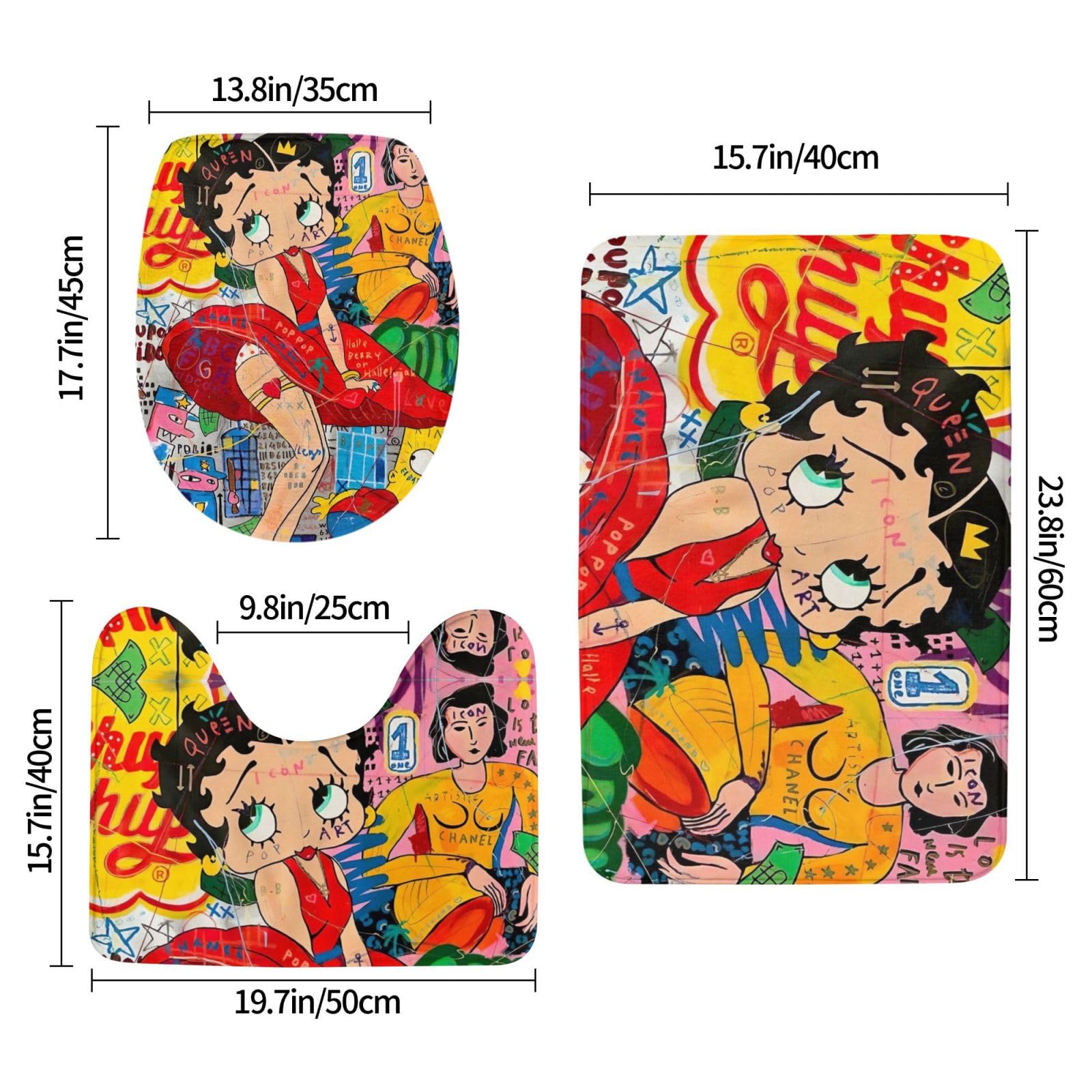 ☆最終値下げ☆ベティちゃん　3点セット　ベティーブープ Amazon｜ベティちゃん ベティブープ 3点セット トイレマット